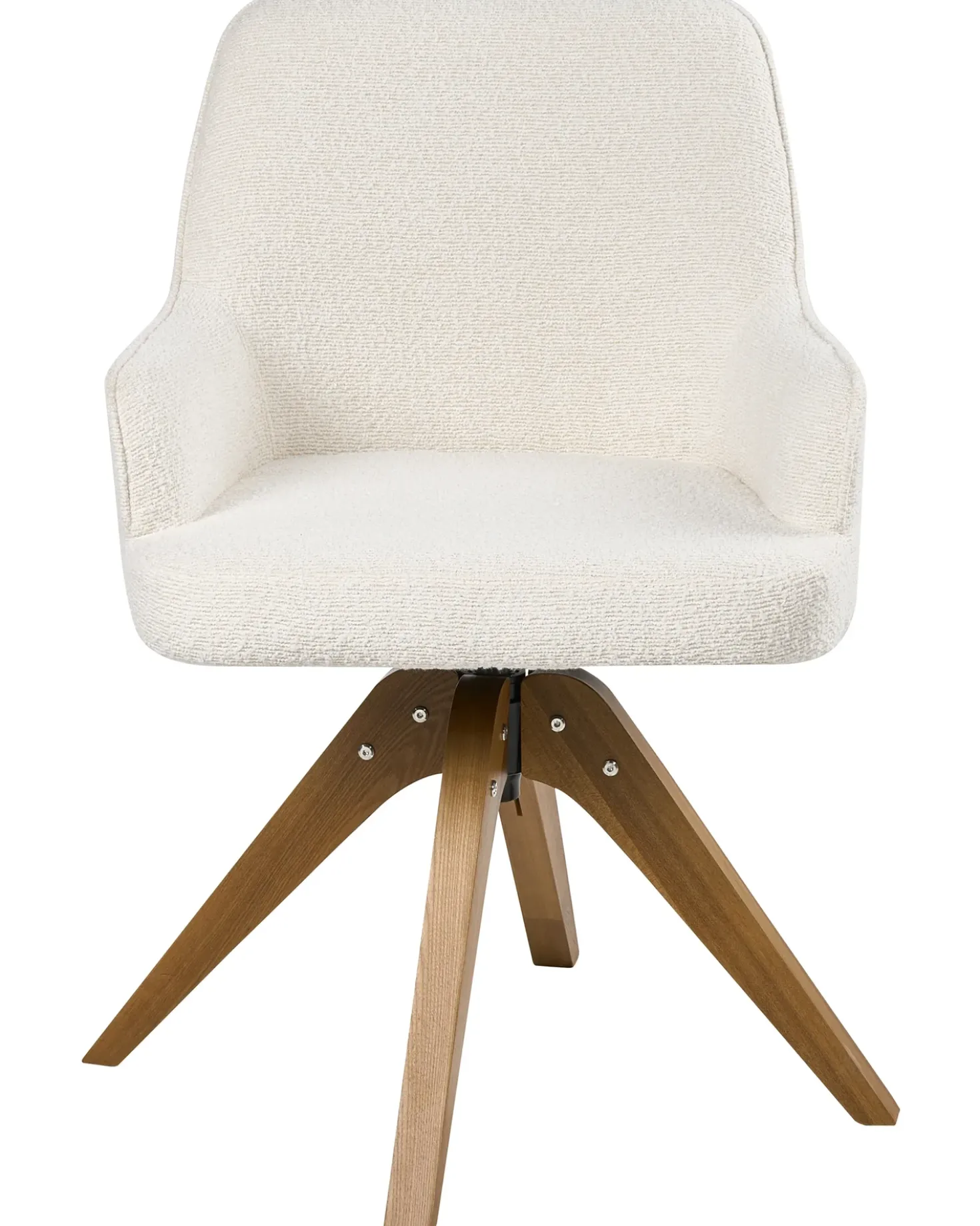 Set di 2 sedie da pranzo SYLVANIA Bouclé Bianco sporco