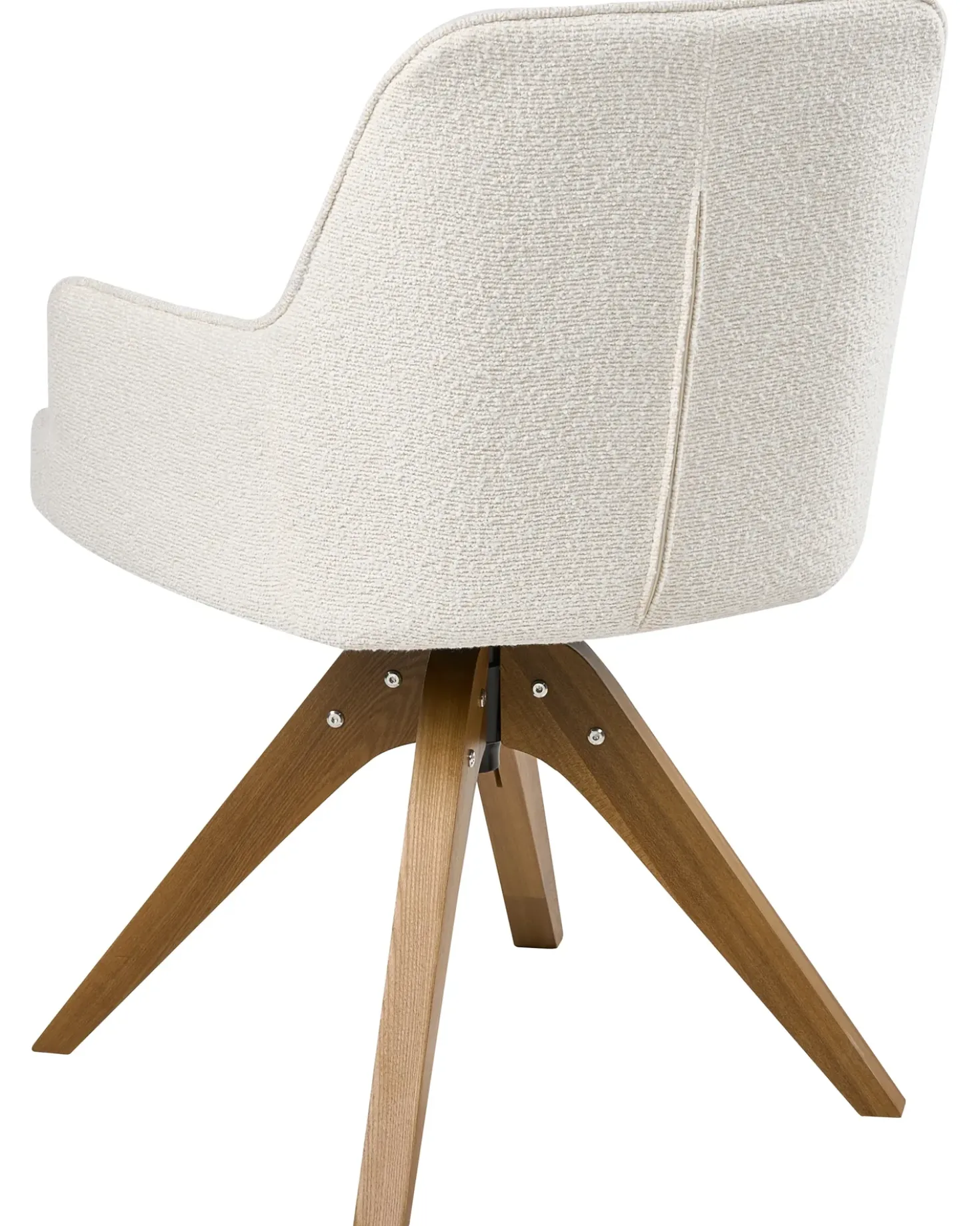 Set di 2 sedie da pranzo SYLVANIA Bouclé Bianco sporco