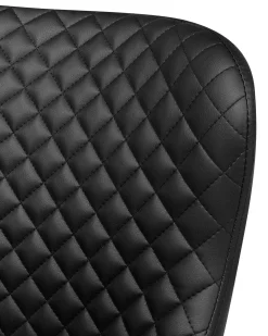 Set di 2 sedie da pranzo SOLANO Pelle sintetica Nero