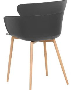 Set di 2 sedie da pranzo SUMKLEY Nero