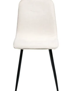 Set di 4 sedie da pranzo TUSCOLA Tessuto Beige chiaro
