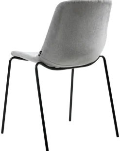 Set di 4 sedie da pranzo TILLER Tessuto Grigio