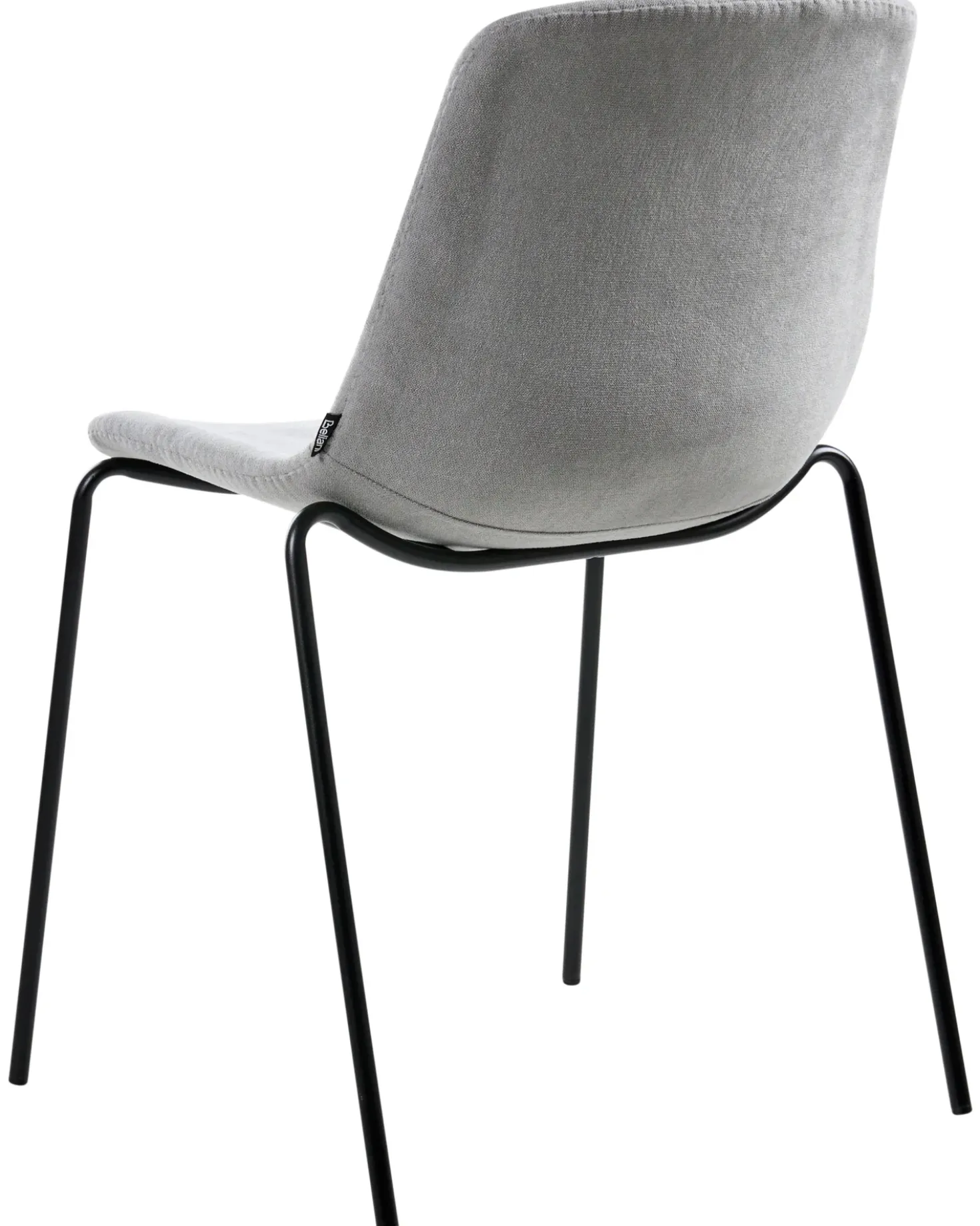 Set di 4 sedie da pranzo TILLER Tessuto Grigio