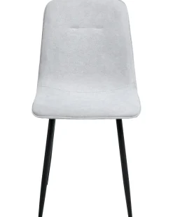 Set di 4 sedie da pranzo TUSCOLA Tessuto Grigio chiaro