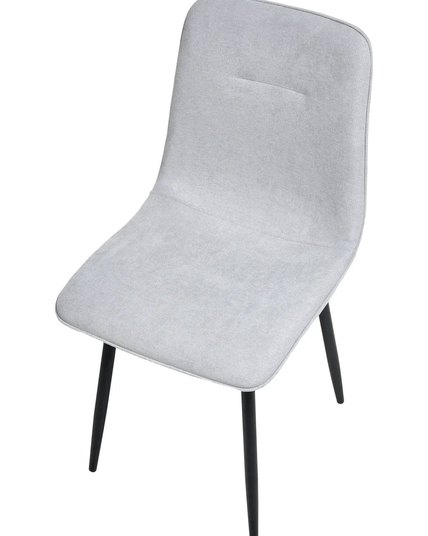 Set di 4 sedie da pranzo TUSCOLA Tessuto Grigio chiaro