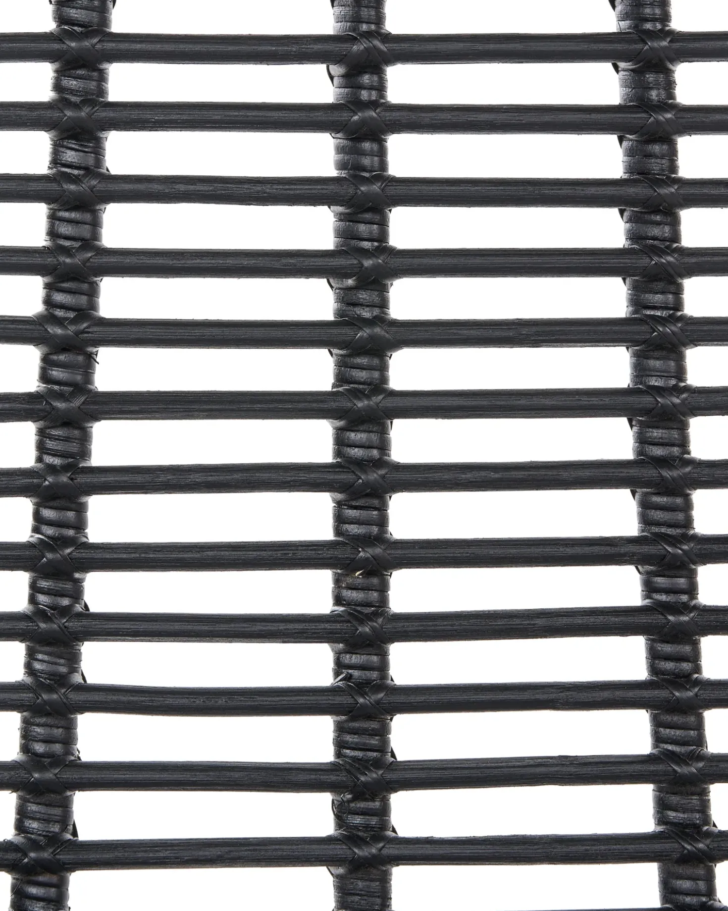 Set di 2 sedie da pranzo TAOS Rattan Nero