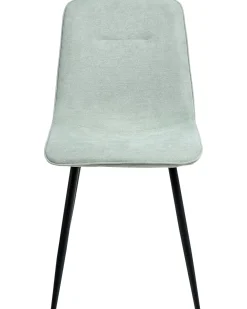 Set di 4 sedie da pranzo TUSCOLA Tessuto Verde chiaro