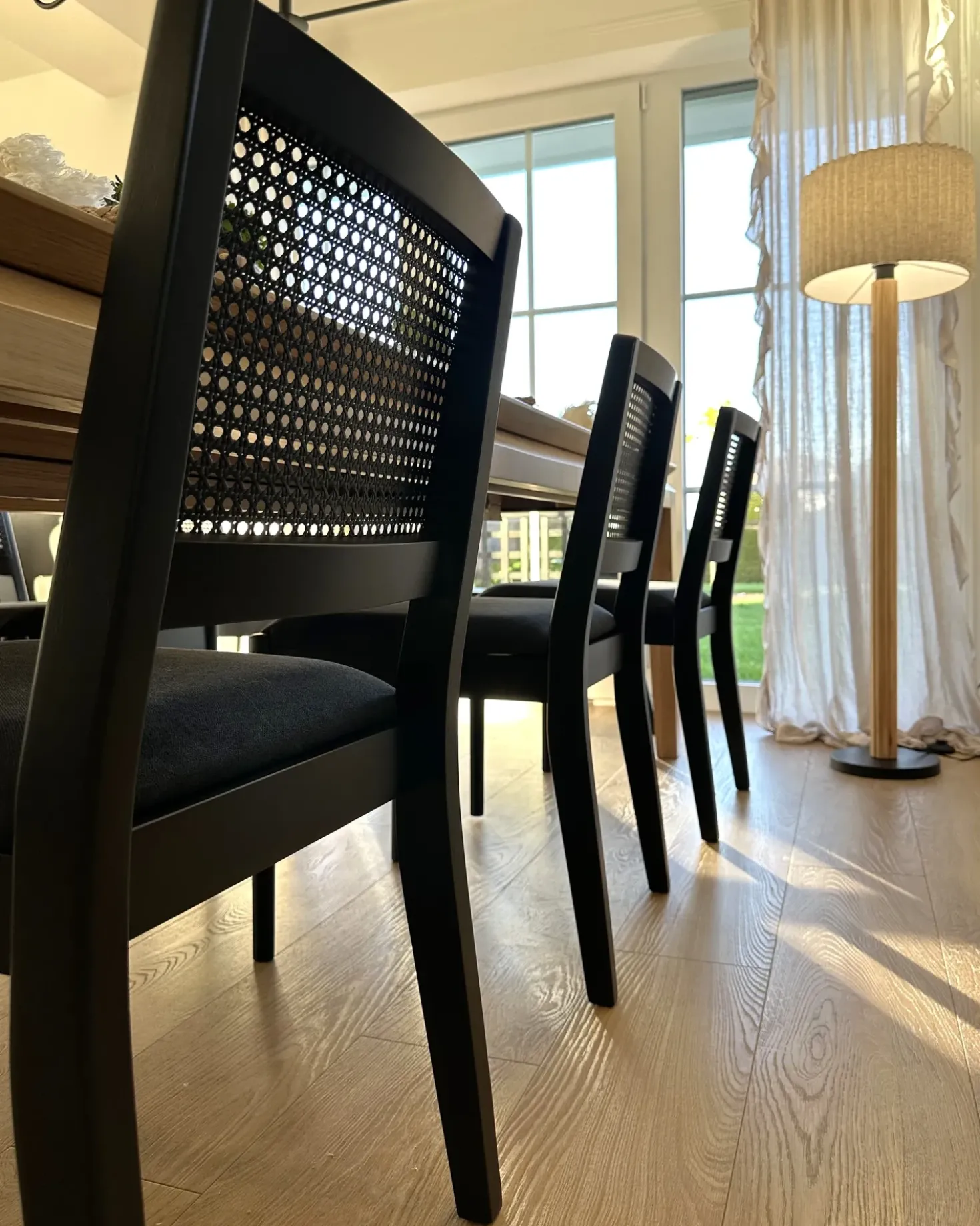 Set di 2 sedie da pranzo TAMARAC Legno Nero