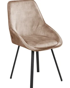 Set di 2 sedie da pranzo TERLTON Velluto Beige