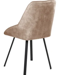 Set di 2 sedie da pranzo TERLTON Velluto Beige