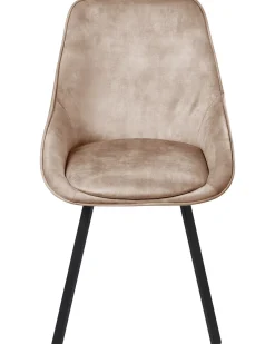 Set di 2 sedie da pranzo TERLTON Velluto Beige