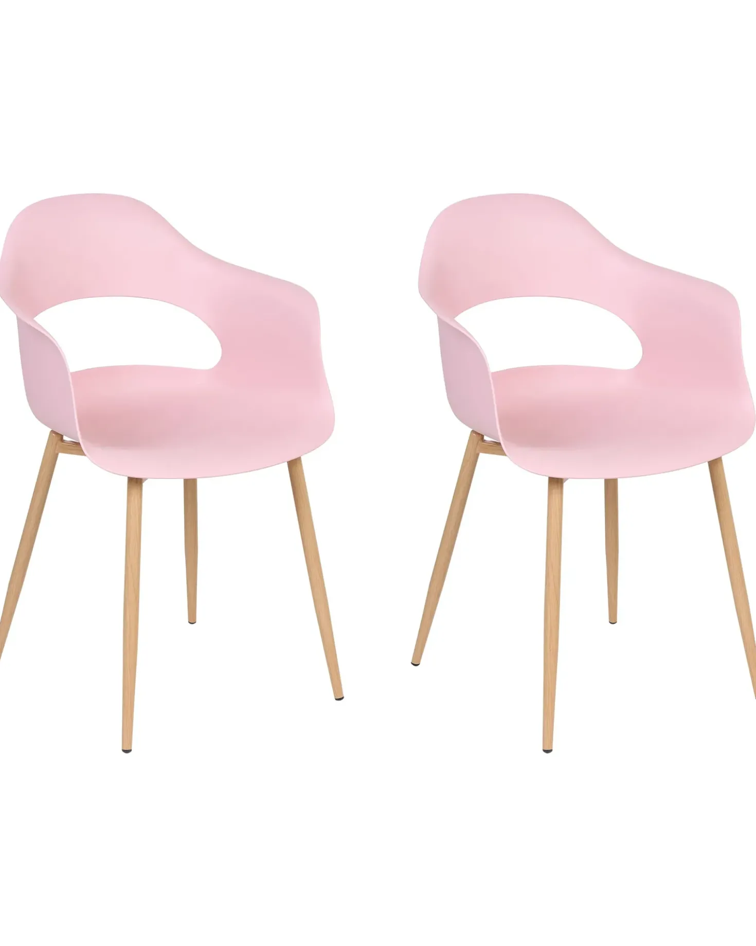 Set di 2 sedie da pranzo UTICA Rosa