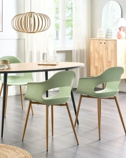 Set di 2 sedie da pranzo UTICA Verde chiaro