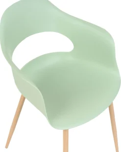 Set di 2 sedie da pranzo UTICA Verde chiaro