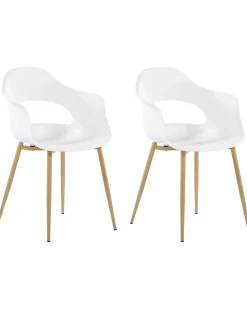 Set di 2 sedie da pranzo UTICA Bianco