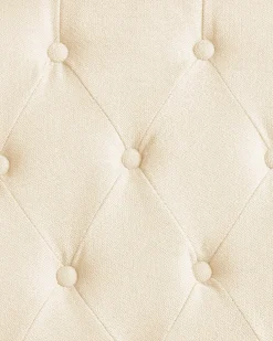 Set di 2 sedie da pranzo VELVA Tessuto Beige chiaro