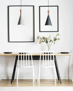 Set di 2 sedie da pranzo VENTNOR Bianco