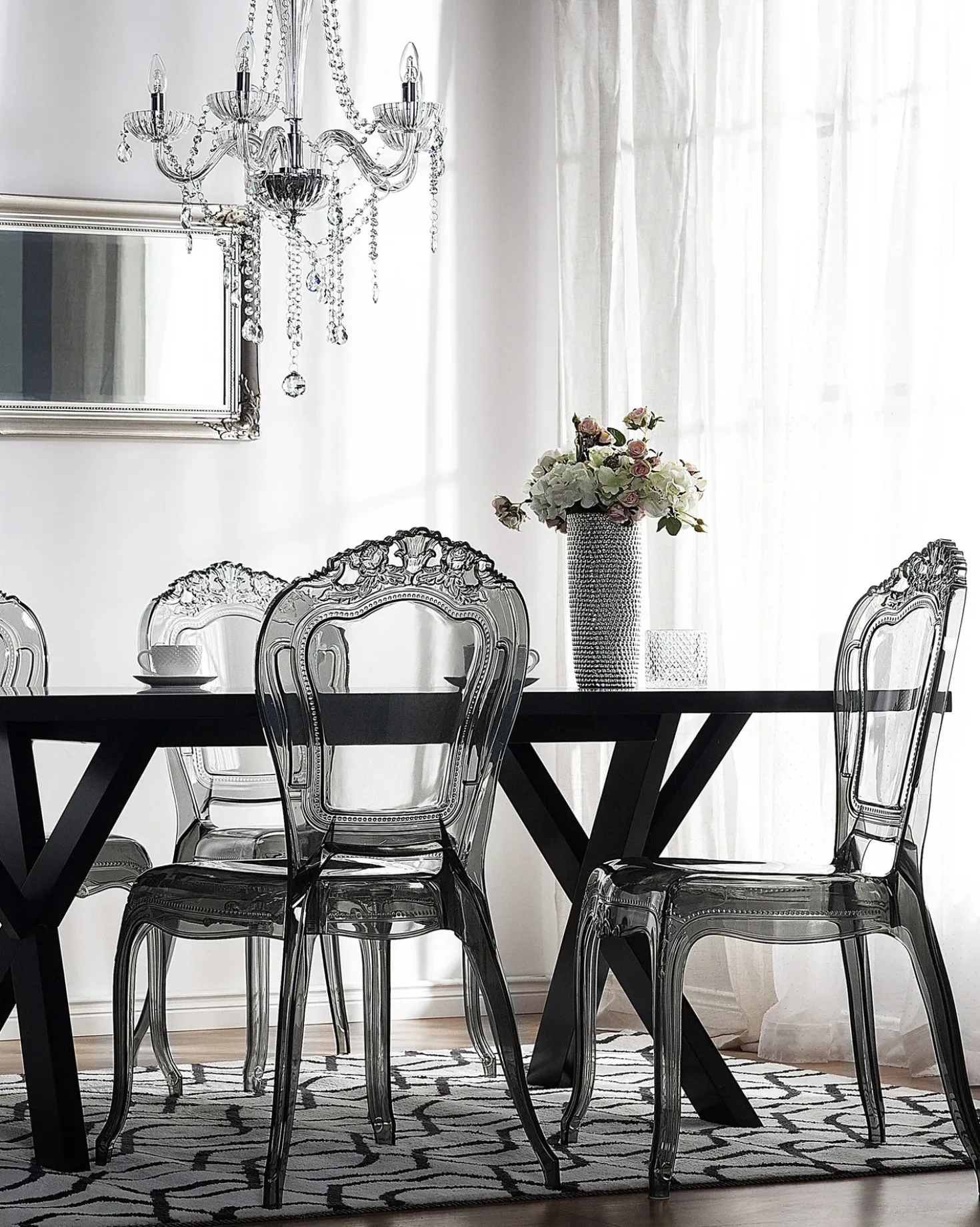 Set di 2 sedie da pranzo VERMONT Nero