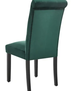 Set di 2 sedie da pranzo VELVA Velluto Verde scuro