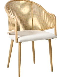 Set di 2 sedie da pranzo WEIMAR Metallo Marrone chiaro