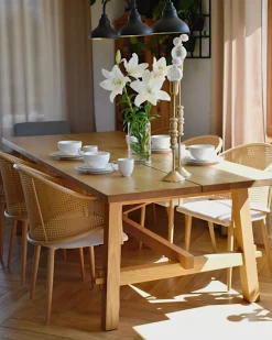 Set di 2 sedie da pranzo WEIMAR Metallo Marrone chiaro