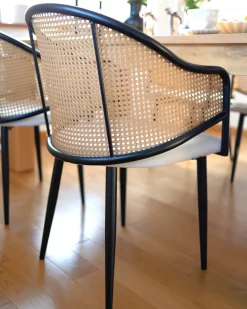 Set di 2 sedie da pranzo WEIMAR Metallo Nero