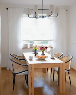 Set di 2 sedie da pranzo WEIMAR Metallo Nero