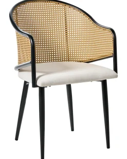 Set di 2 sedie da pranzo WEIMAR Metallo Nero
