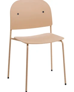 Set di 2 sedie da pranzo WINDUST Metallo Beige