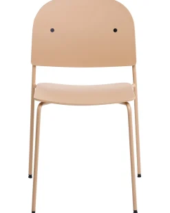 Set di 2 sedie da pranzo WINDUST Metallo Beige