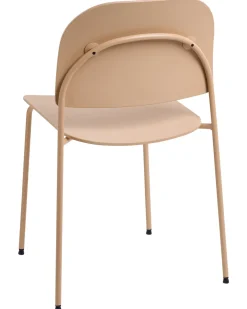Set di 2 sedie da pranzo WINDUST Metallo Beige