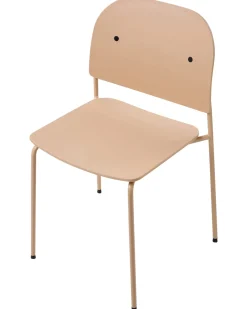 Set di 2 sedie da pranzo WINDUST Metallo Beige