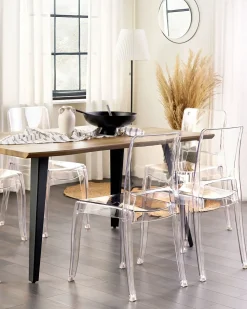 Set di 2 sedie da pranzo WESTBRIDGE Trasparente