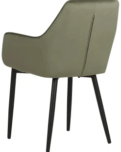 Set di 2 sedie da pranzo WELLSTON Velluto Verde oliva