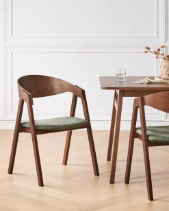 Set di 2 sedie da pranzo YUBA Legno Verde scuro