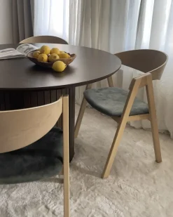 Set di 2 sedie da pranzo YUBA Legno Verde scuro