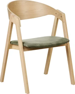 Set di 2 sedie da pranzo YUBA Legno Verde scuro