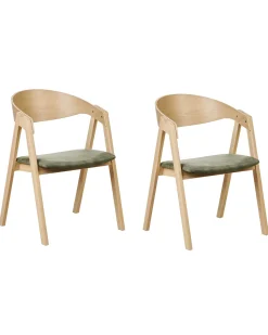 Set di 2 sedie da pranzo YUBA Legno Verde scuro