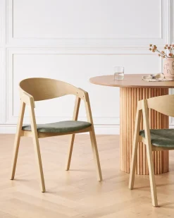 Set di 2 sedie da pranzo YUBA Legno Verde scuro