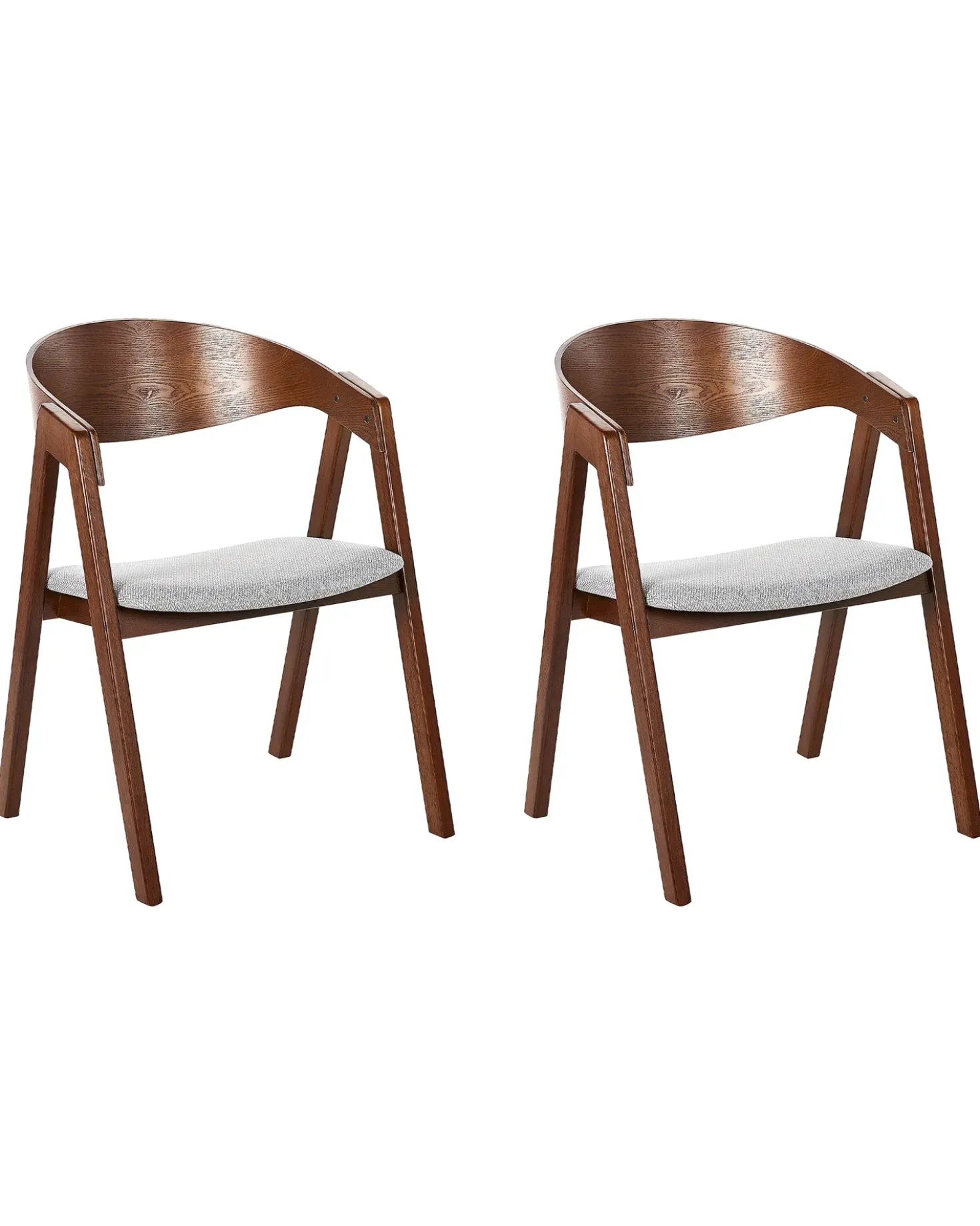 Set di 2 sedie da pranzo YUBA Legno Grigio chiaro