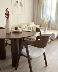 Set di 2 sedie da pranzo YUBA Legno Grigio chiaro