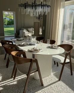 Set di 2 sedie da pranzo YUBA Legno Grigio chiaro