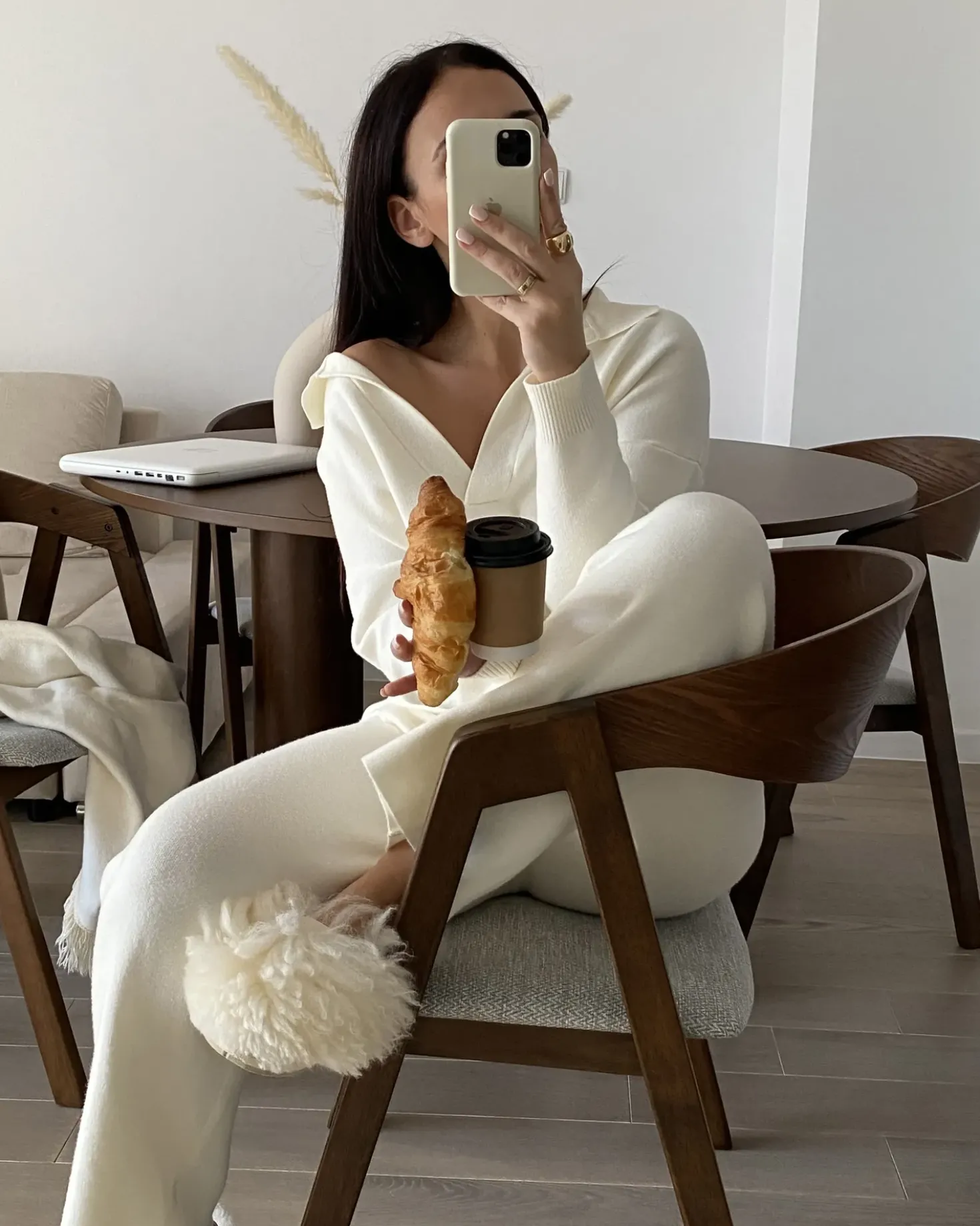 Set di 2 sedie da pranzo YUBA Legno Grigio chiaro