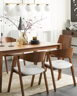 Set di 2 sedie da pranzo YUBA Legno Grigio chiaro