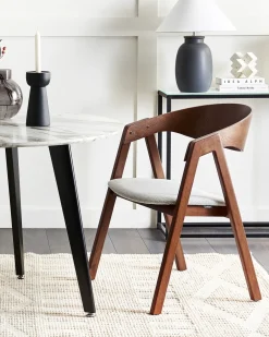 Set di 2 sedie da pranzo YUBA Legno Grigio chiaro