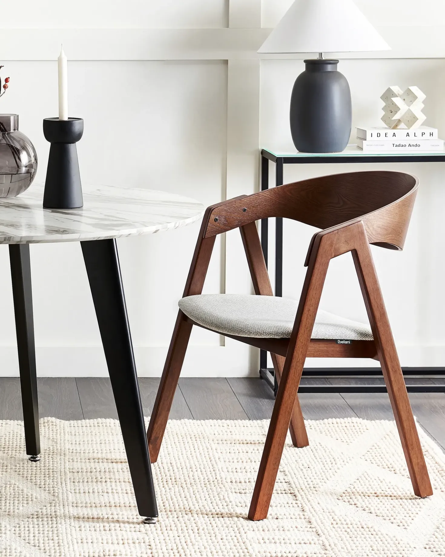 Set di 2 sedie da pranzo YUBA Legno Grigio chiaro