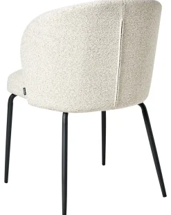 Set di 2 sedie da pranzo ZANA Bouclé Beige chiaro