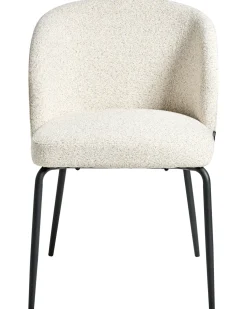 Set di 2 sedie da pranzo ZANA Bouclé Beige chiaro