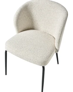 Set di 2 sedie da pranzo ZANA Bouclé Beige chiaro
