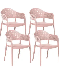 Set di 4 sedie NARINO Rosa